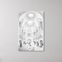 Adji Seid Hussein Bazaar, in Kashan, aus "Voyage"