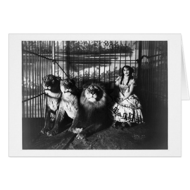 Adjie et les lions 1899 (Devant horizontal)