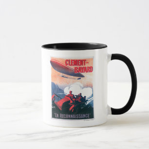 Adjudant Vincenot WWI Luftschiff-förderndes Plakat Tasse