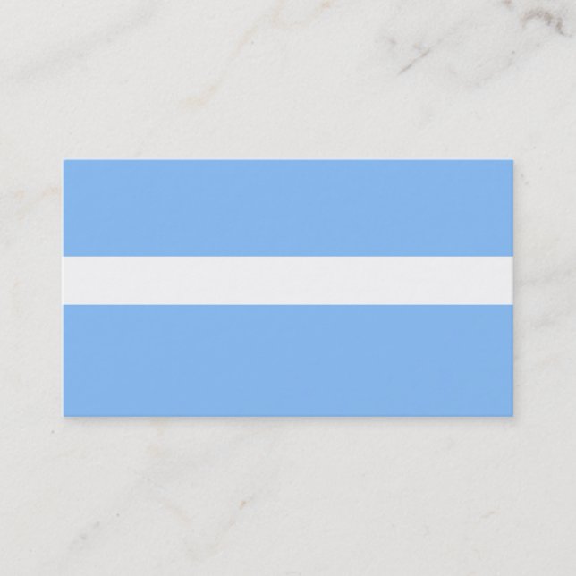ADJUSTABLE Baby Blue & White Business Card Visitenkarte (Vorderseite)