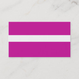 ADJUSTABLE Hot Pink & White Business Card Visitenkarte