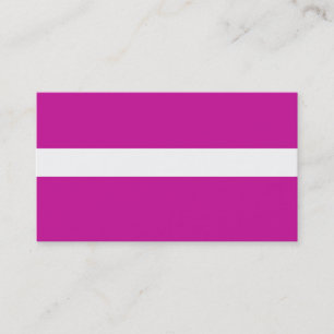 ADJUSTABLE Hot Pink & White Business Card Visitenkarte