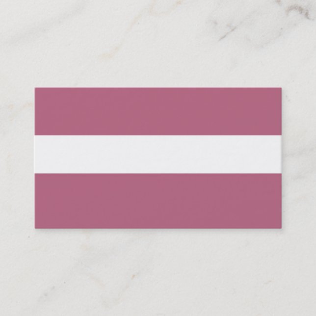 ADJUSTABLE Mauve & White Business Card Visitenkarte (Vorderseite)