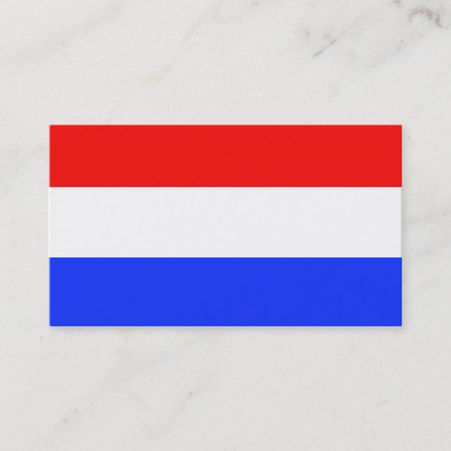 ADJUSTABLE rote, weiße und blaue Visitenkarte (Vorderseite)