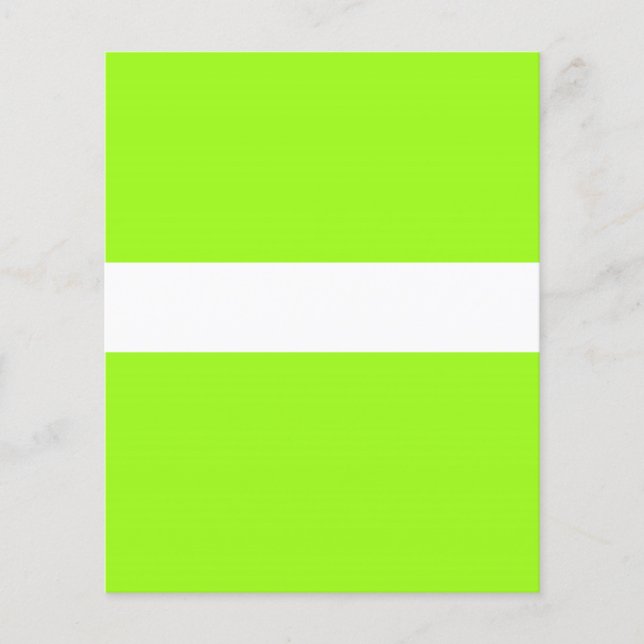 ADJUSTABLE Zeichentrickfilm Neon & White Flyer (Vorne)