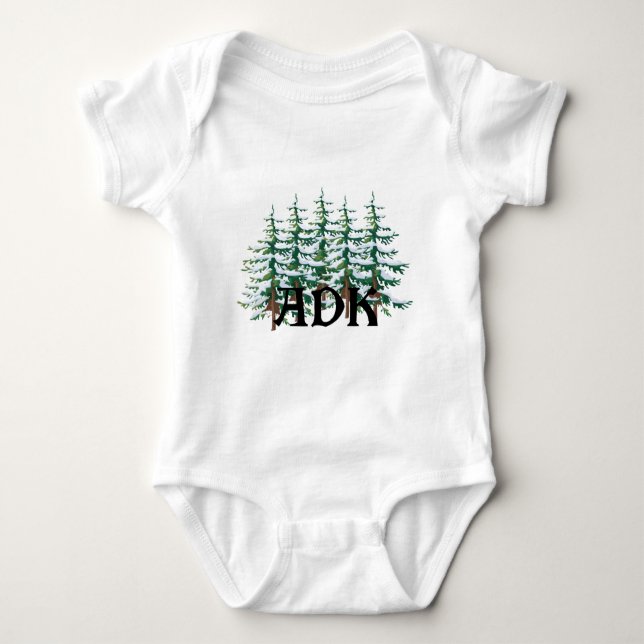 ADK Adirondack Kiefern Baby Strampler (Vorderseite)