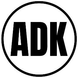 ADK - Autocollant rond classique de l'île Adak