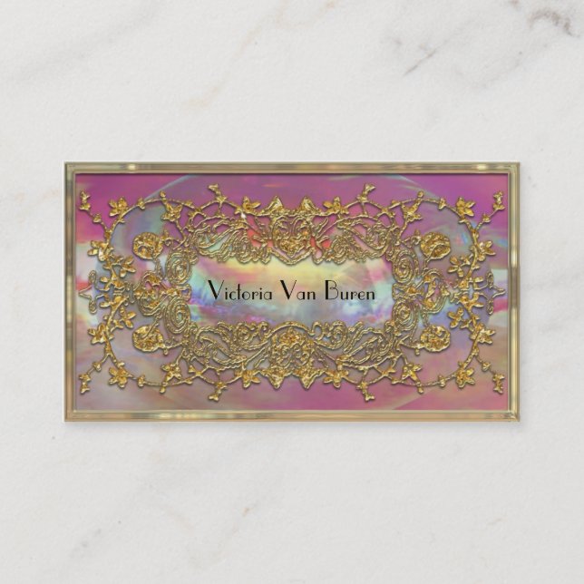 Adlamchelle Vivian elegantes berufliches Visitenkarte (Vorderseite)