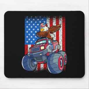 Adle Monster Truck 4. Juli Jungen amerikanische Fl Mousepad