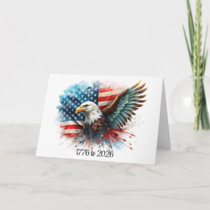 Adler 250. Geburtstagskarte der USA Karte