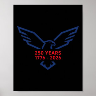Adler 250 Jahre 1776-2026 250. Geburtstag Minimali Poster