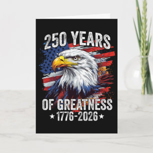 Adler 250 Jahre Amerikanisch 1776 2026 250. Gebur Karte