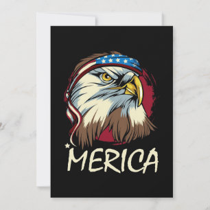 Adler 4. Juli Amerikaner Feiertagskarte