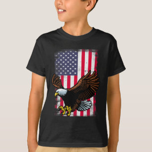 Adler 4. Juli US-Flagge American Patriotic Men T-Shirt