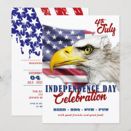 Adler am 4. Juli Party Einladung