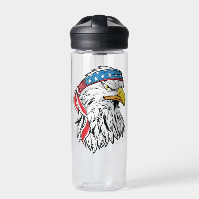 Adler am 4. Juli Trinkflasche (Vorderseite)