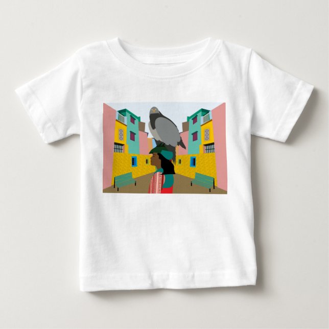 Adler auf dem Kopf Baby T-shirt (Vorderseite)