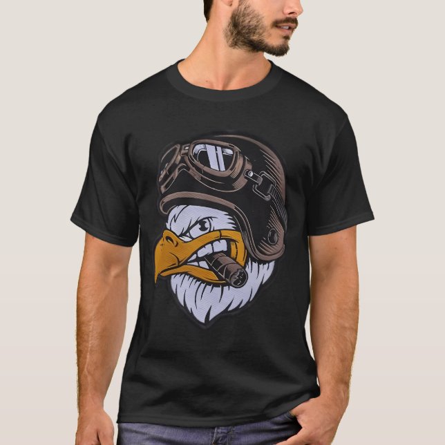 Adler Biker T-Shirt (Vorderseite)
