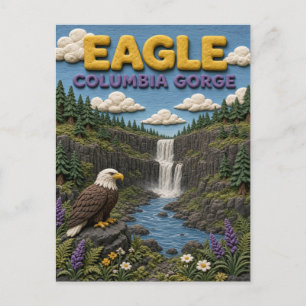 Adler Columbia Gorge Modern KlayKoo Postkarte