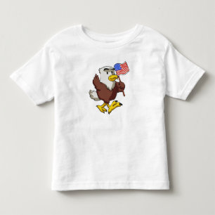 Adler, der am 4. Juli die Flagge führt   Farbe wäh Kleinkind T-shirt