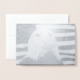 Adler der Amerikanischen Bald und die amerikanisch Folienkarte