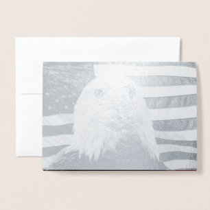 Adler der Amerikanischen Bald und die amerikanisch Folienkarte
