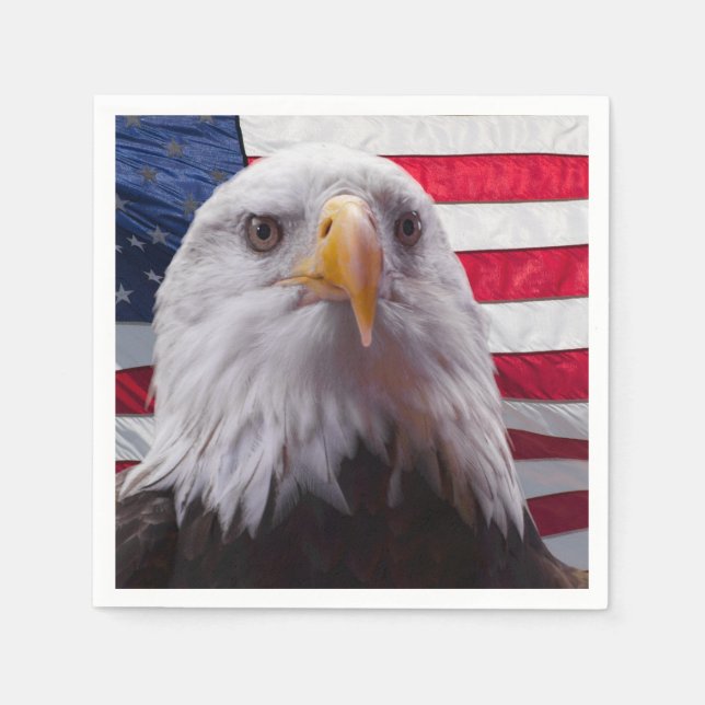 Adler der Amerikanischen Bald und die amerikanisch Serviette (Vorderseite)