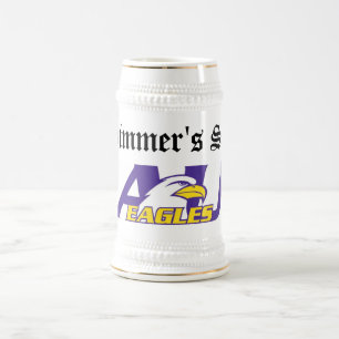 Adler, der Stein des Schwimmers Bierglas