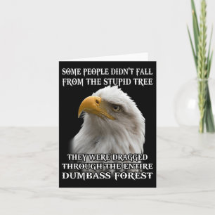 Adler, der von manchen nicht vom dummen Baum gefal Karte