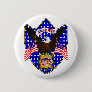 Adler des Unabhängigkeitstages Button