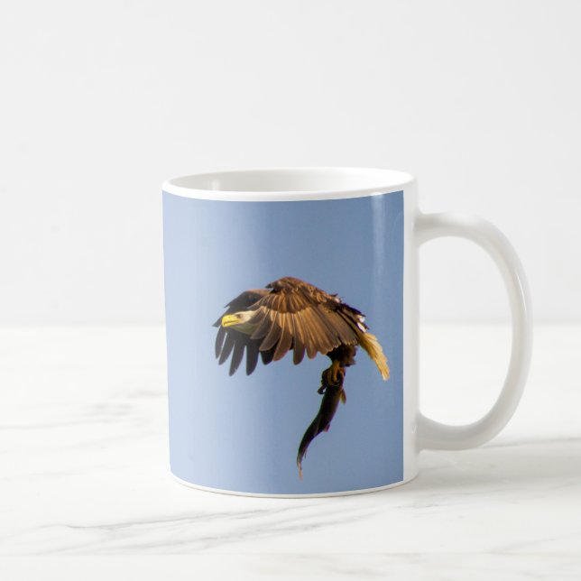 Adler/Fang des Tages Kaffeetasse (Rechts)