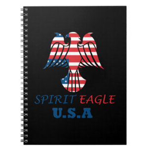 Adler Geist USA-Flagge Notizblock
