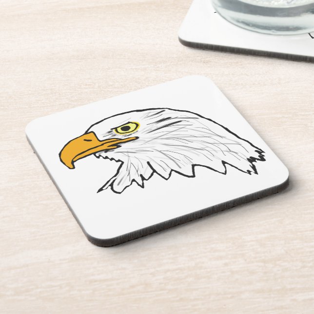 Adler Getränkeuntersetzer (Linke Seite)