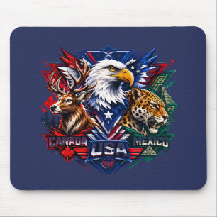 Adler Hirsch Jaguar Natur Kunst Weltmeisterschaft  Mousepad