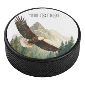 Adler im Flug  Eishockey Puck