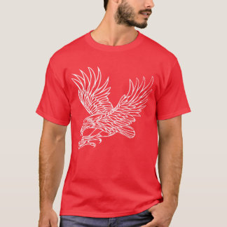 Adler im Grippefall für Vogelliebhaber Falken T-Shirt