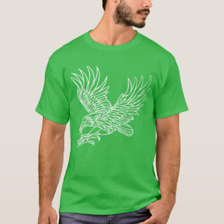 Adler im Grippefall für Vogelliebhaber Falken T-Shirt