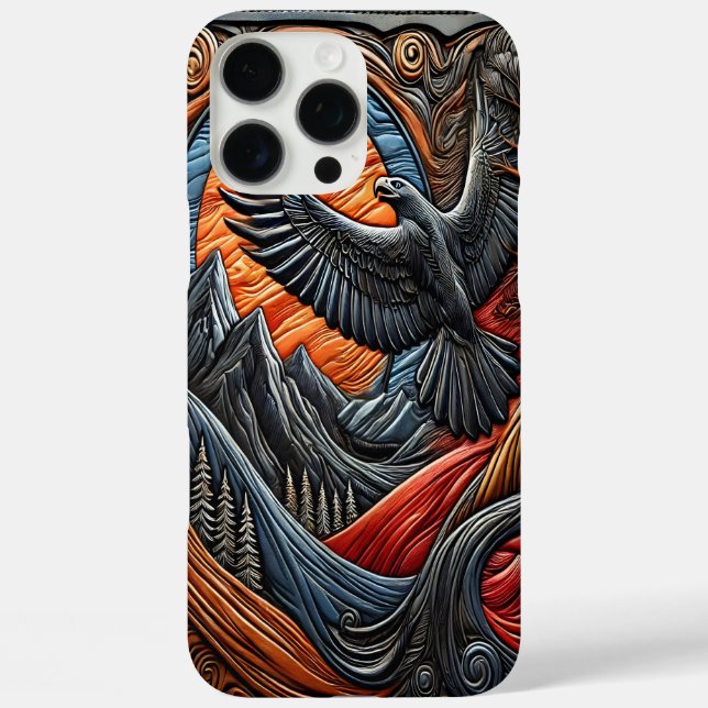 Adler in der Natur iPhone 16 Pro Max Hülle (Rückseite)