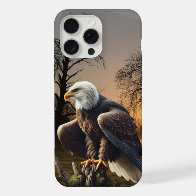 Adler in der Wildnis iPhone 15 Pro Max Hülle (Rückseite)
