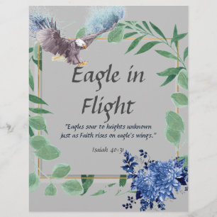 Adler in Flight Gedicht Personalisierte Papier Sta