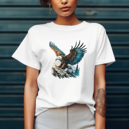 Adler in Wasserfarbe Tri-Blend Shirt