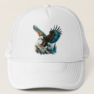 Adler in Wasserfarbe Truckerkappe