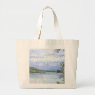 Adler-Insel-Leinwand-Tasche Jumbo Stoffbeutel