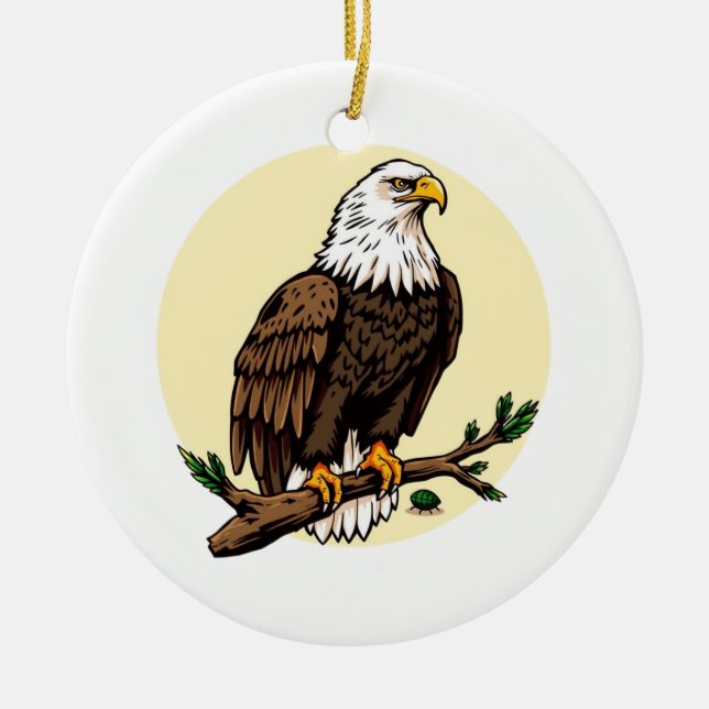 Adler Keramik Ornament (Vorne)
