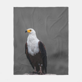 Adler Minimalistische selektive Farbfotografie Fleecedecke
