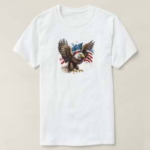 Adler mit amerikanischem T - Shirt