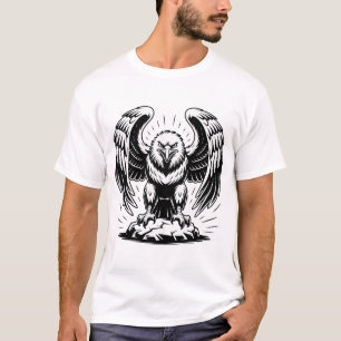 Adler mit ausgebreiteten Schwingen Grafische Erhab T-Shirt