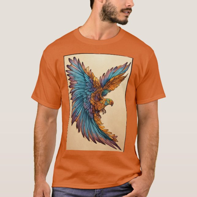 Adler mit Flügelt T-Shirt (Vorderseite)