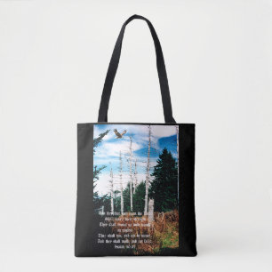 Adler mit Isaiah 40:31 Tasche
