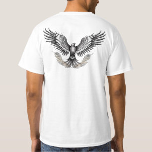 Adler mit Verzierten Federn T-Shirt